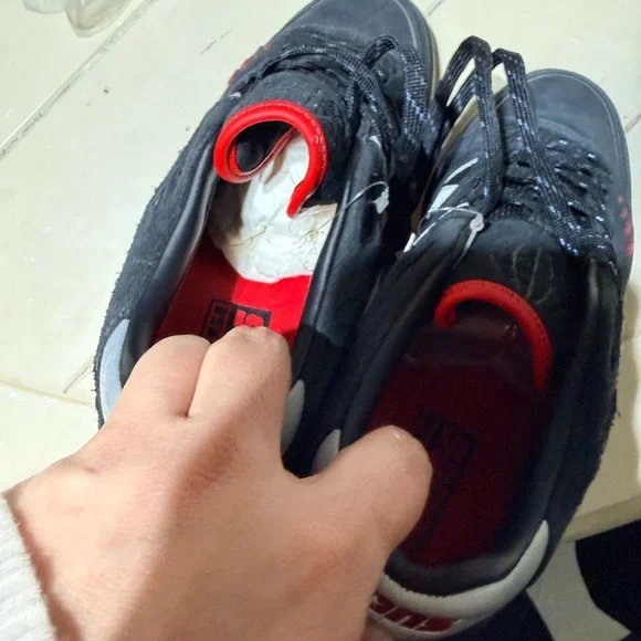 Converse Black and Red Men's Shoes - Picture 7 of 9